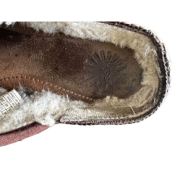 UGG Australia Kohala Mule Brown Leather Shearling Slip size 9 - Picture 11 of 14